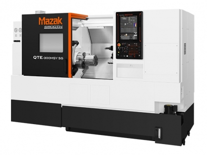 Centro de torneado QTE-300MS de Mazak con herramienta motorizada y subhusillo