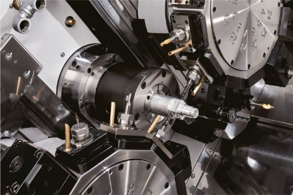 Torno de cabezal fijo ANX-42SYY de Miyano