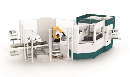 P-Robot, aplicación de Salvagnini que combina paneladora y robot