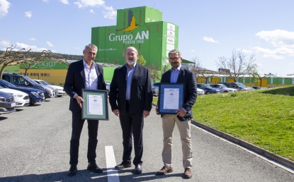 Aenor entrega al Grupo AN y a Harivasa el primer certificado de producción de trigo y harina sostenible