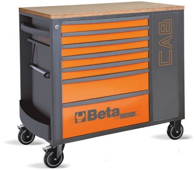 Cajonera móvil con 7 cajones y armario porta-objetos