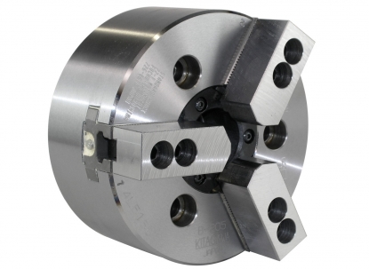 Plato automático de 3 garras de 135 mm con paso de barra de 33 mm