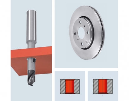 Herramienta combinada de taladrado y chaflanado