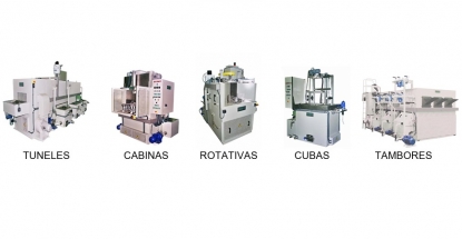Máquinas para lavar, desengrasar, fosfatar, decapar, pasivar, secar o aceitar piezas