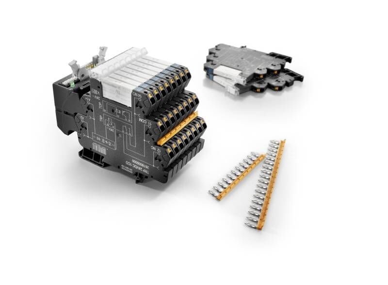 Relés modulares a partir de 6 mm de ancho