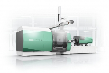 Inyectora híbrida Allrounder 1120 H de Arburg con una fuerza de cierre de 6.500 kN