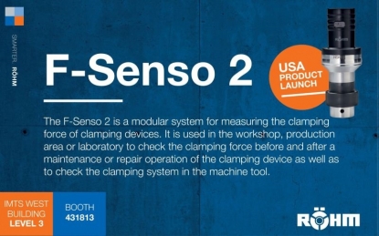 Röhm lanza el sistema de medición de fuerza F-Senso 2 en IMTS 2022
