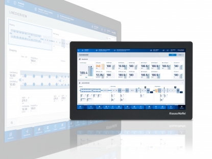Interfaz de usuario de KraussMaffei para líneas de extrusión