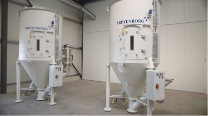 Manejo de materiales a granel con Kreyenborg: mezclador, silos, densificador, transportador…