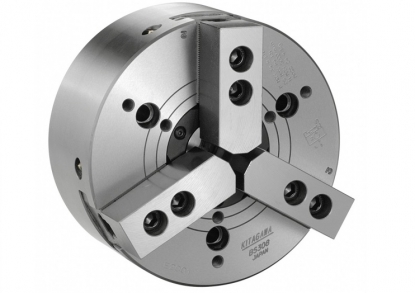 Plato automático de 3 garras de 169 mm con paso de barra de 45 mm