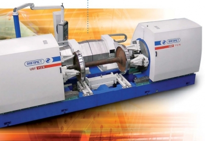 Torno CNC para un mecanizado totalmente automático de juegos de ruedas de ferrocarril