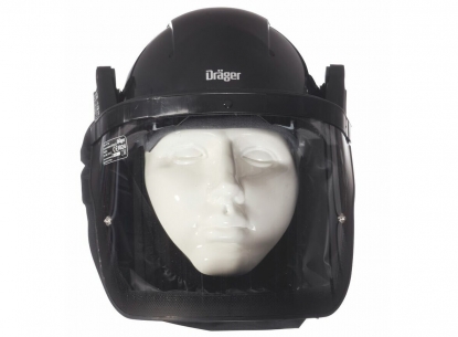 Casco con visera de policarbonato elevable