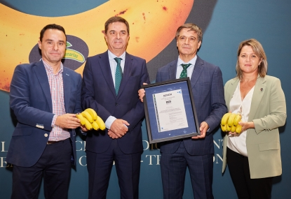 Aenor verifica que Plátano de Canarias ha reducido su Huella de Carbono en más de un 50% desde 2013