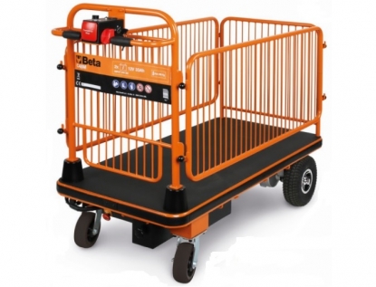 Carretilla eléctrica con barandillas