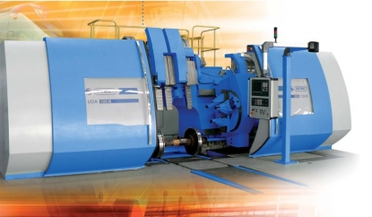 Torno CNC de pórtico de alta productividad para juegos de ruedas de ferrocarril