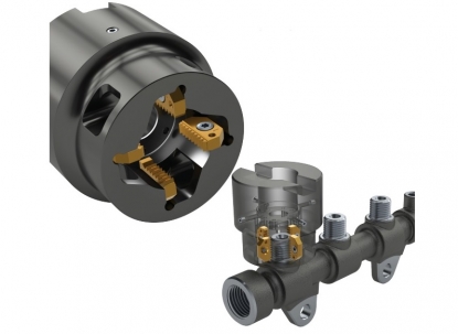 Portaherramientas en forma de campana para aplicaciones de fresado de roscas exteriores