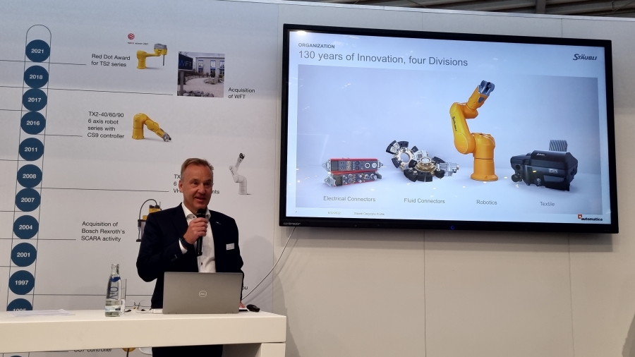 En automatica 2022, Stäubli presentó una nueva dimensión en la automatización