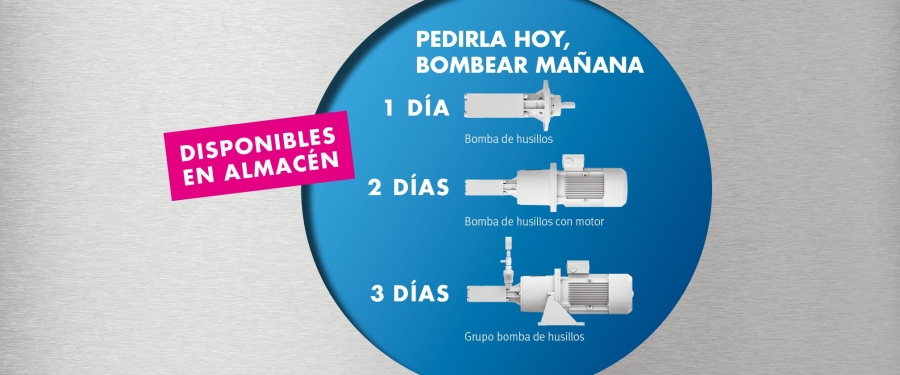 Pedirla hoy, bombear mañana: KNOLL y Filter 2.000 ofrecen plazos inmejorables en las bombas de husillos