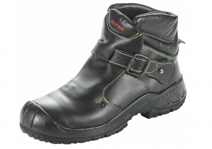 Botas de soldador negras con características térmicas excelentes