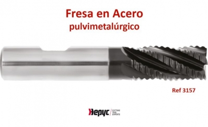 Fresas frontales en acero pulvimetalúrgico