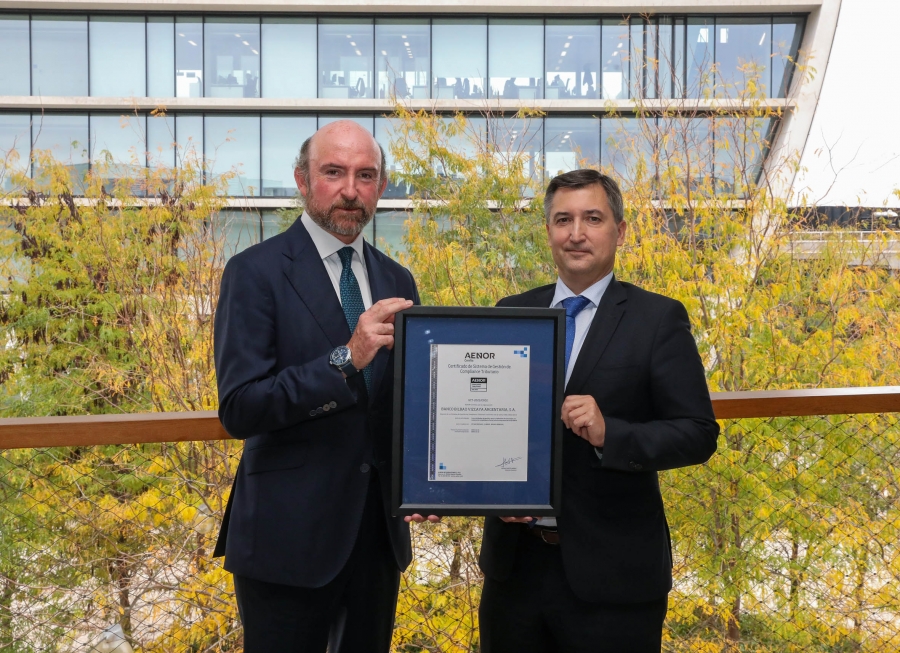 BBVA, primer banco español en lograr la certificación de cumplimiento tributario de Aenor