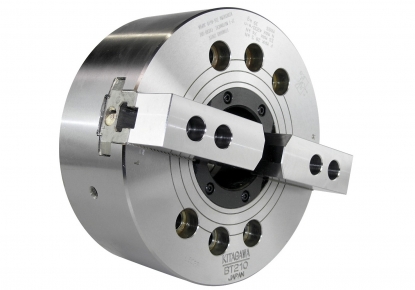 Plato automático de 2 garras de 254 mm con paso de barra de 75 mm