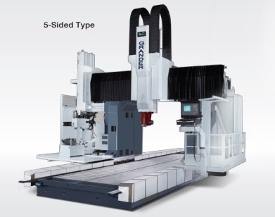 Centro de mecanizado de 5 ejes / 5 caras de tipo columna móvil