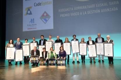 Los Premios Vascos a la Gestión Avanzada reconocen a 17 organizaciones