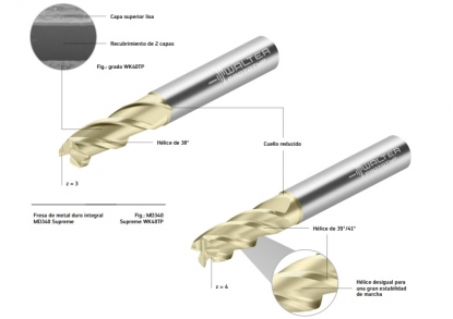 Fresas de MDI para el mecanizado de acero