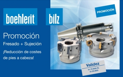Boehlerit lanza una interesante promoción de “Fresado + Sujeción”