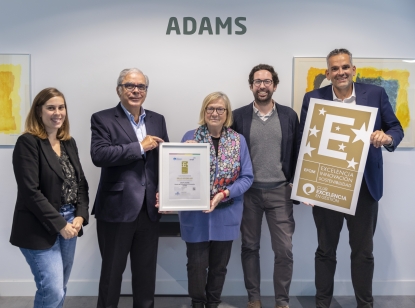 Adams Formación recibe el Sello EFQM 600 a su modelo de gestión “excelente, innovador y sostenible”