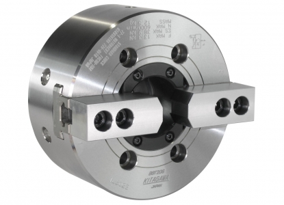 Plato automático de 2 garras de 170 mm con paso de barra de 53 mm