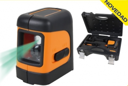 Nivel láser cruzado de 30 metros en estuche
