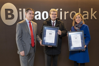 Aenor otorga la certificación de Accesibilidad Universal a dos polideportivos de Bilbao