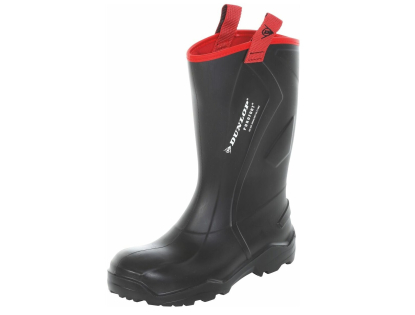 Bota de seguridad negra de alta calidad para el exigente uso diario en la industria