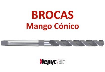 Gama de brocas de mango cónico