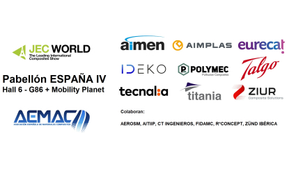 El Pabellón España IV de JEC World contará con nueve co-expositores
