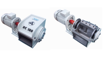 Triturador de tiras de rebordes procedentes de la producción de láminas planas