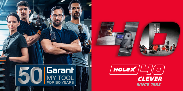 Hoffmann Group celebra los aniversarios de las marcas de herramientas GARANT y HOLEX