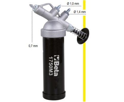 Miniengrasadora con 3 boquillas