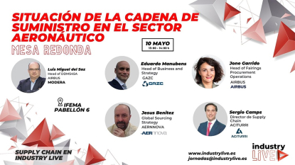 industry LIVE celebrará una mesa redonda sobre la situación de la cadena de suministro en el sector aeronáutico