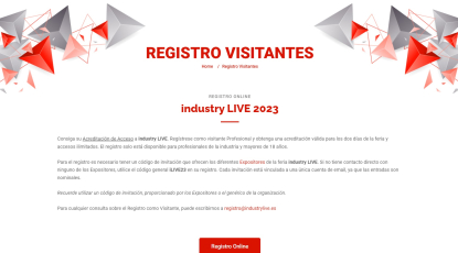 Ya se ha abierto el registro gratuito de visitantes profesionales para industry LIVE