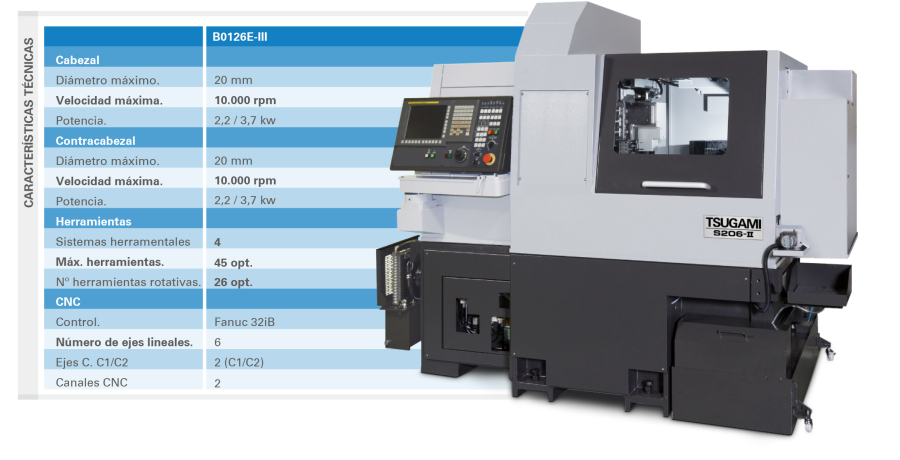 Torno de cabezal móvil Ø20 muy versátil