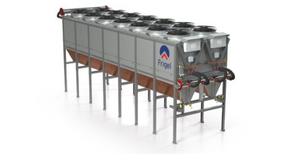 Refrigerador adiabático patentado 3DK Series de Frigel, el sustituto de la torre de refrigeración evaporativa