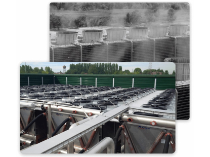 Refrigeradores de fluido adiabáticos de circuito cerrado con cámaras cerradas MDK Series de Frigel