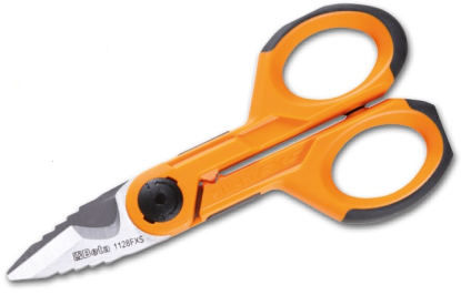 Tijeras de electricista con microdentado