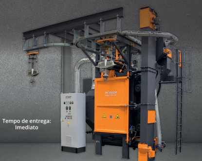 Rösler presenta en EMAF su granalladora con raíles elevados RHBE-L