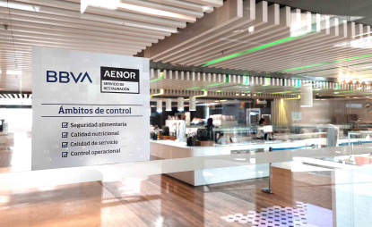 BBVA obtiene los cuatro alcances del certificado Aenor de Servicios de Restauración
