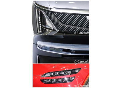 Concepto de Covestro para reflector de luz de cruce de 2 componentes con módulo LED y disipador de calor