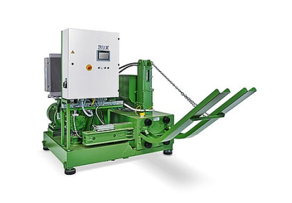 Prensa briquetadora para madera y biomasa con la máxima flexibilidad